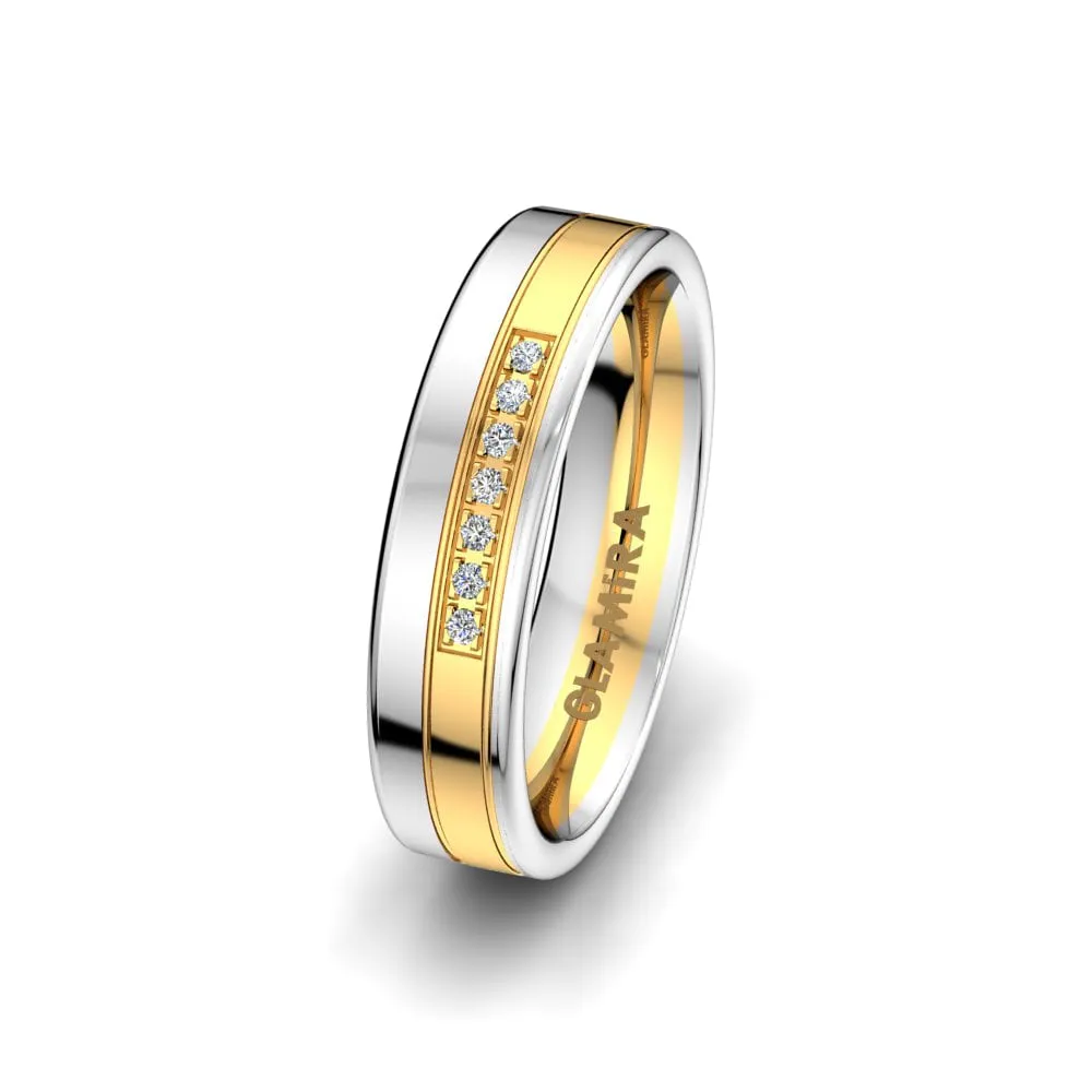 Anillo de boda Charming Note 5mm